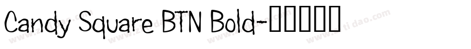 Candy Square BTN Bold字体转换